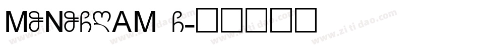 MONOGRAM G字体转换